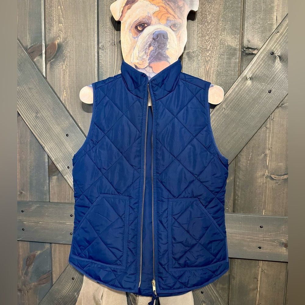 J. Crew Blue Puffer Vest